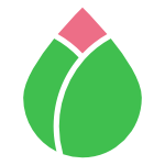 Simple graphic of a lotus bud